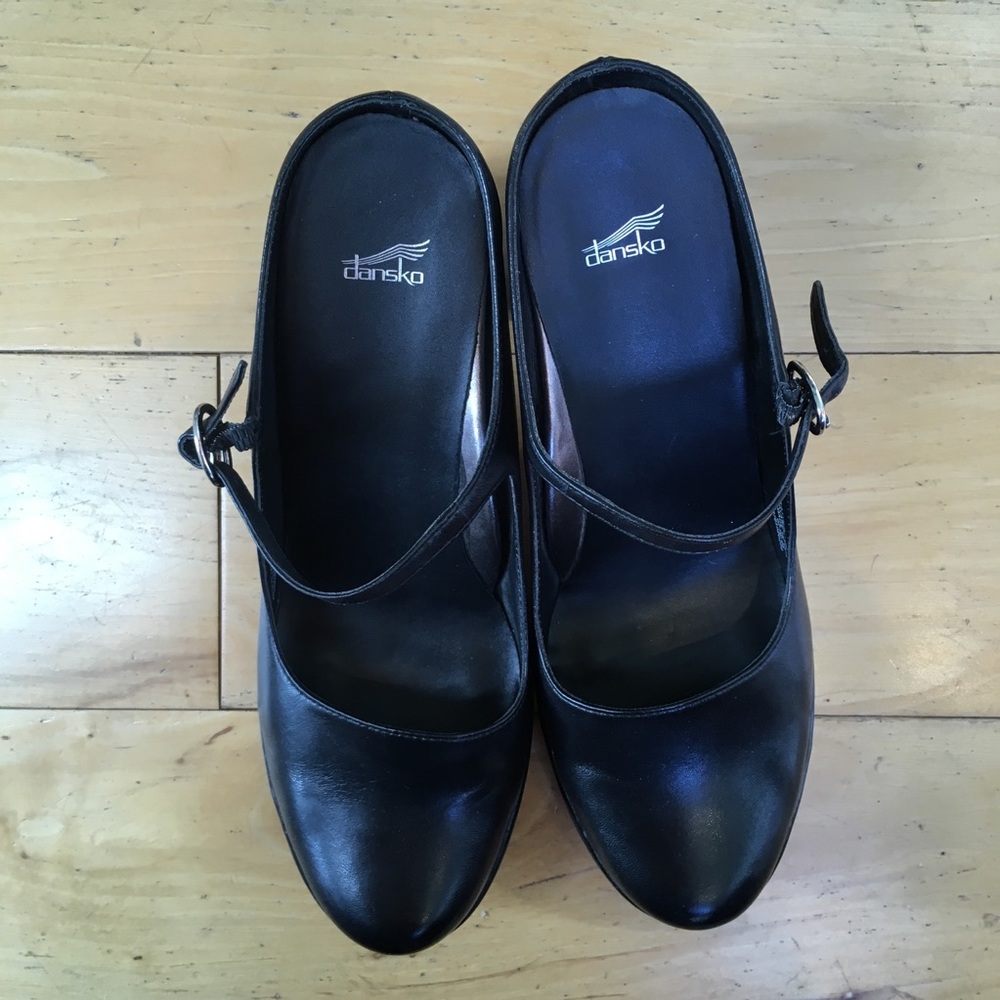 Dansko Black Leather Shoes